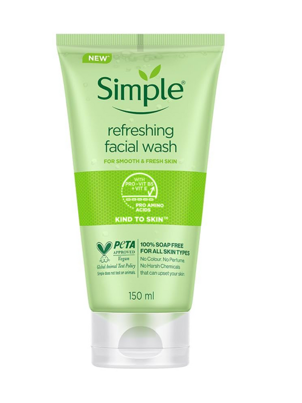 SIMPLE REFRESHING FACIAL WASH 150MLS