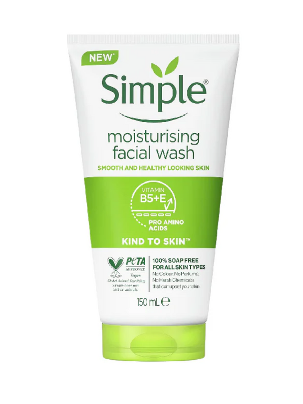 SIMPLE MOISTURISING FACIAL WASH 150MLS