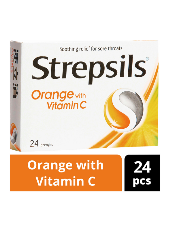 STREPSILS ORANGE AND VITAMIN C 24s