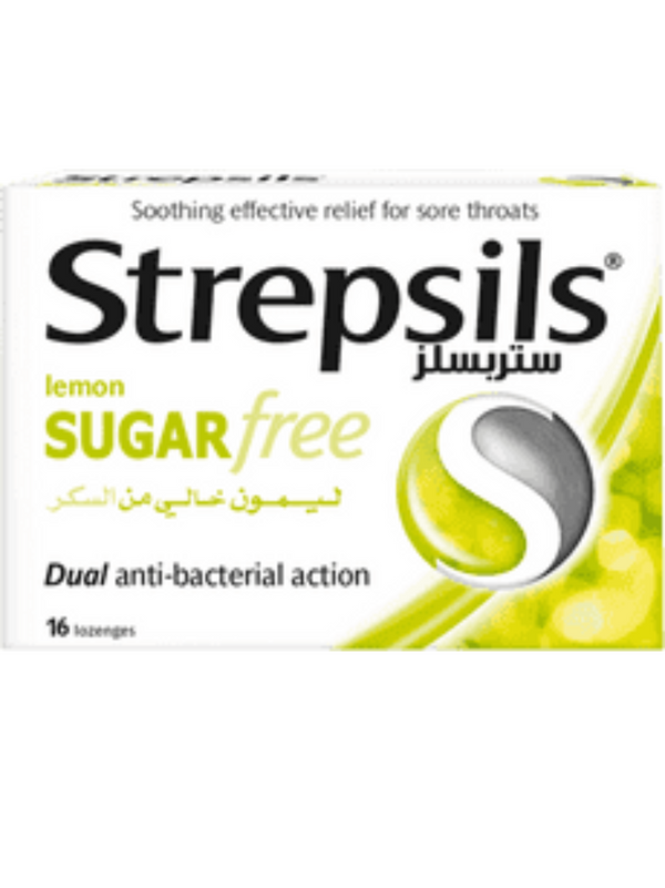 STREPSILS LEMON SUGAR FREE 16s